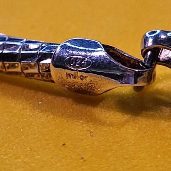 Vintage, Stamped with Italy .925 Sterling Salver, Chocker Necklace - Picture 4 of 6